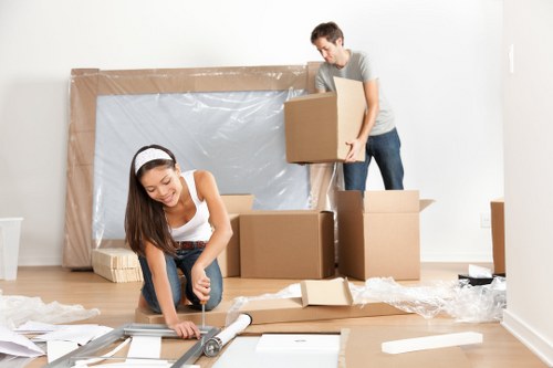 Removal team preparing a home move in Mottingham