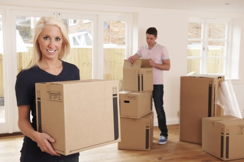 House move loading with a moving van in Mottingham
