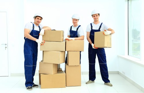 Movers preparing a local house move in Mottingham
