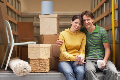 Local removals team packing a home in Mottingham