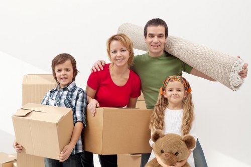 Checklist and packed boxes ready for a move in Mottingham