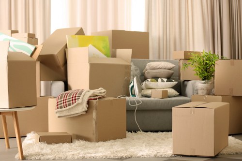 Van ready for residential removals near Mottingham